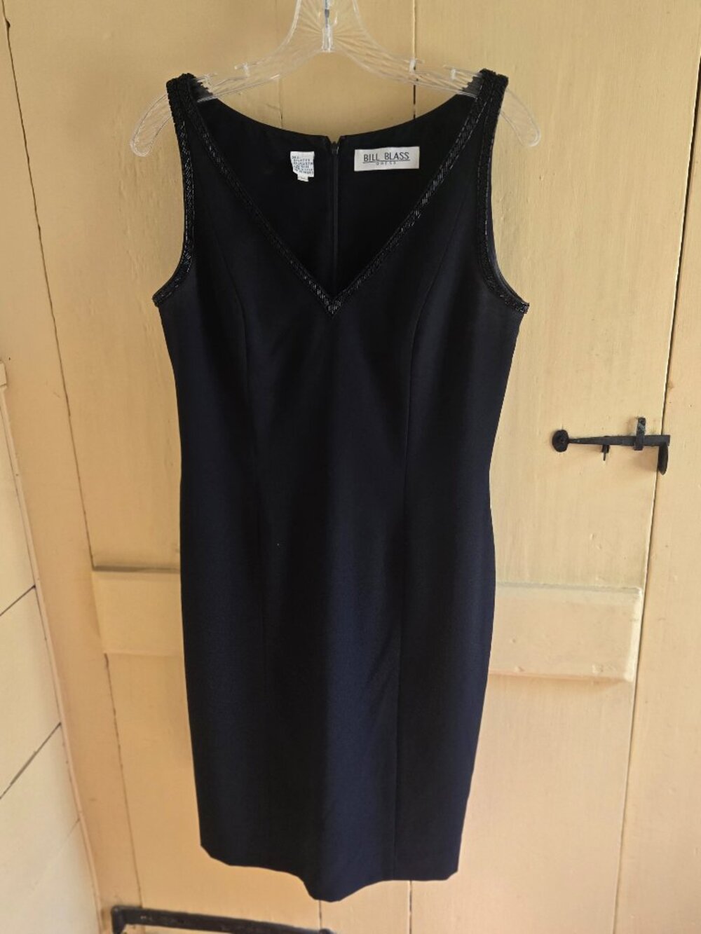 Bill Blass black cocktail dress.